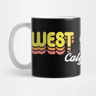 Retro West Covina California Mug